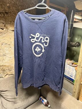 Vintage LRG Crewneck Mens XL Navy Lifted Research Group Y2K Skate Sweatshirt